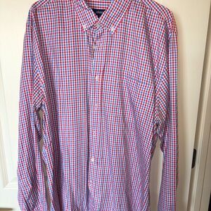 Johnnie-O Checkered Button down XXL
